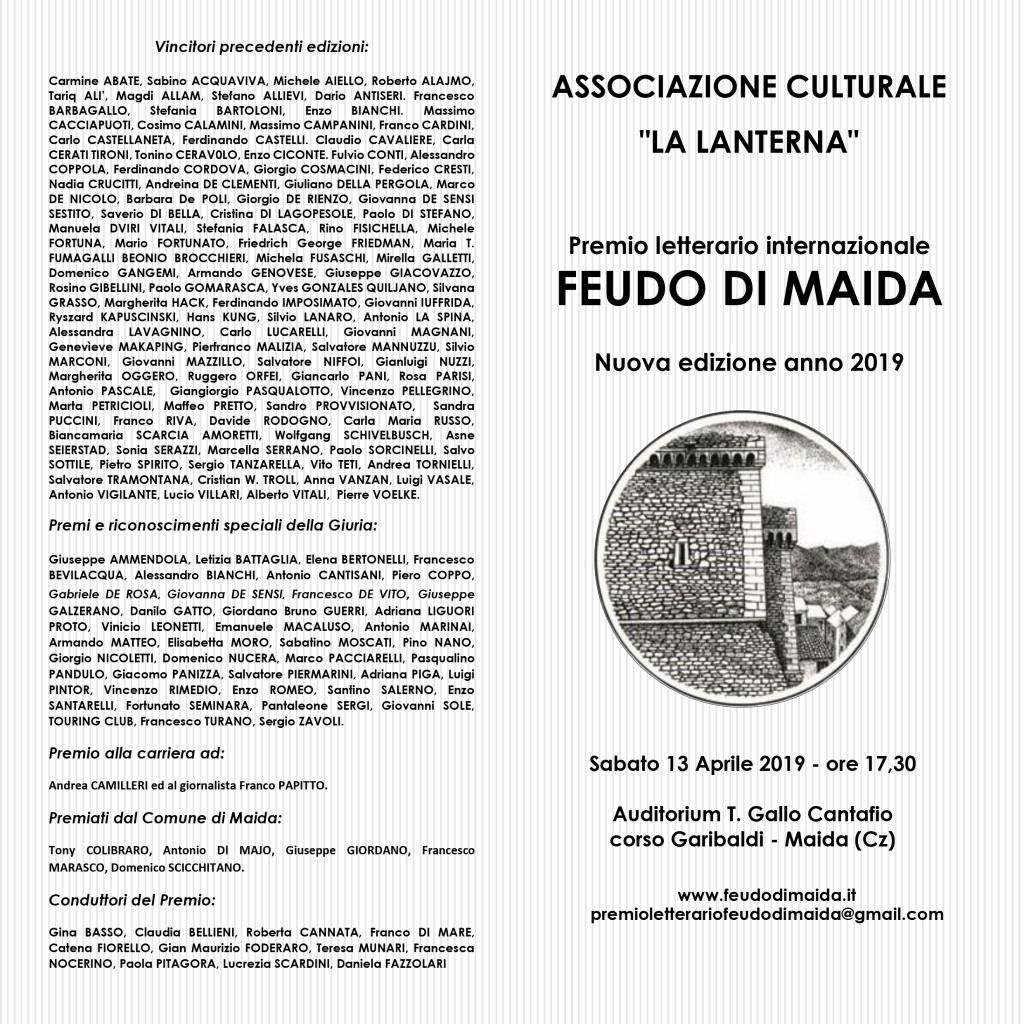 Bando premio feudo di Maida 2019-1